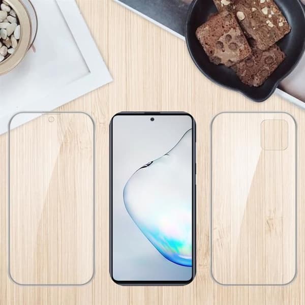 Skal för Samsung Galaxy A81 / NOTE 10 LITE / M60s TRANSPARENT Heltäckande skydd Vit