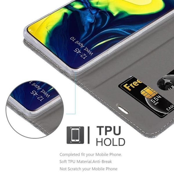 Cadorabo Fodral till Samsung Galaxy A80 i LJUSGRÅBRUNT