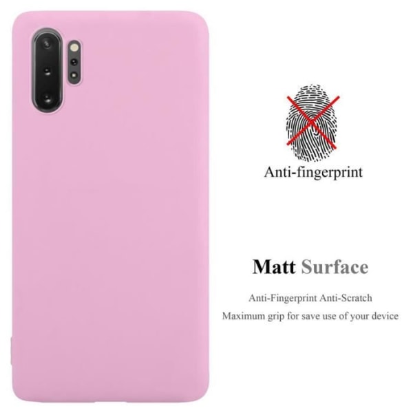 Fodral till Samsung Galaxy NOTE 10 PLUS i CANDY BRIGHT PINK Cadorabo Cover Protection Silikon TPU-fodral