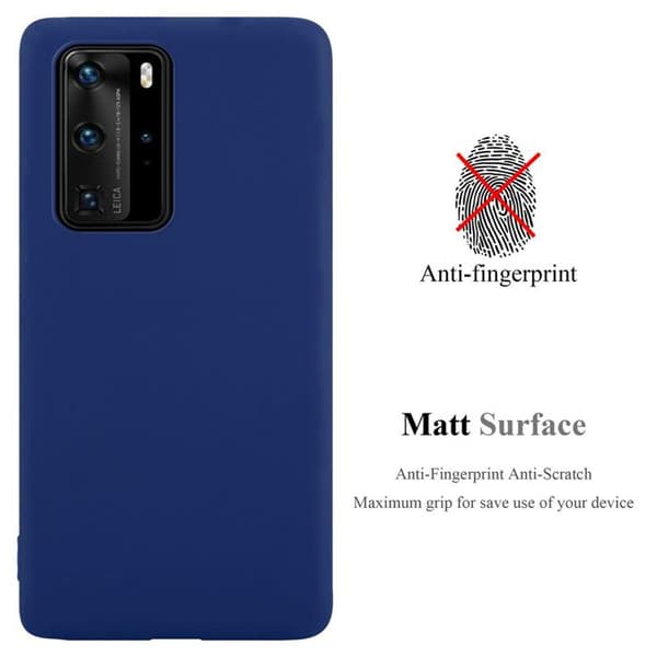 Skyddsfodral för Huawei P40 PRO / P40 PRO+ MÖRKBLEU Stötsäker Silikon Blå