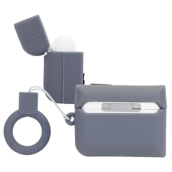 "Skydd för AirPod PRO 2 Retro Spel Design Grå Silikonfodral 3D Nyckelring" Grå