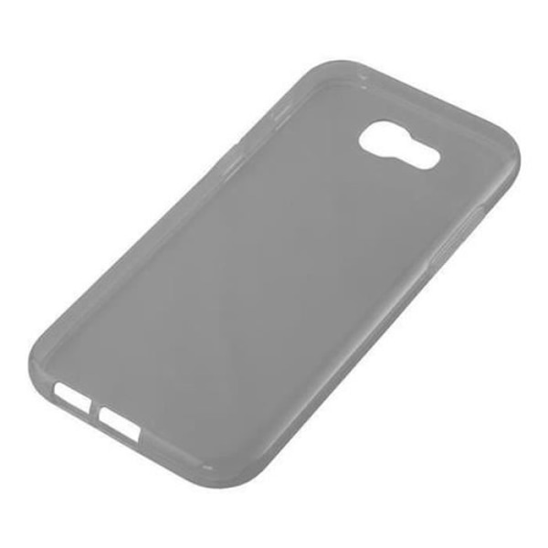 Samsung Galaxy A3 2017 (7) TRANSPARENT SVART Fodral Cadorabo DESIGN AIR TPU Silikonskydd Fodral Skydd Ultra Slim Bumper