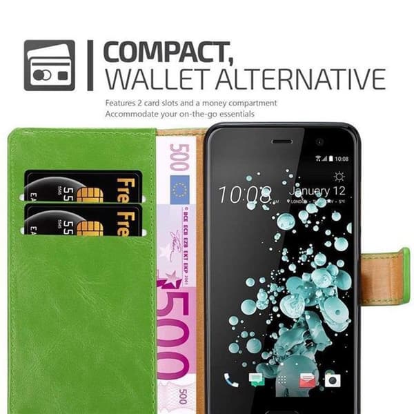 Skyddsfodral för HTC U PLAY i GRÖN FÖR Cover Protection Grön