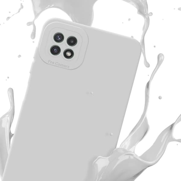 Skyddsfodral för Samsung Galaxy A22 5G i FLUID VIT Stötsäker Vit