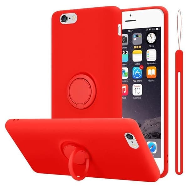 Skal för iPhone 6 / 6S i LIQUID RED Stötabsorberande skydd Röd