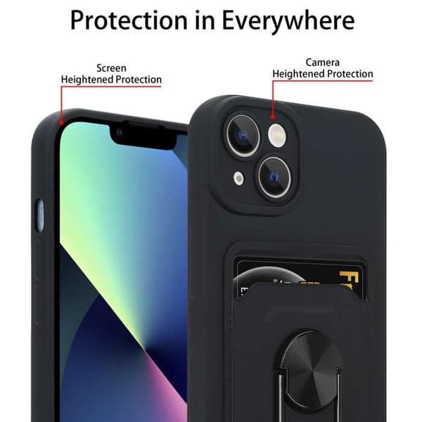 Skyddsfodral för iPhone 13 MINI med justerbar axelrem Svart