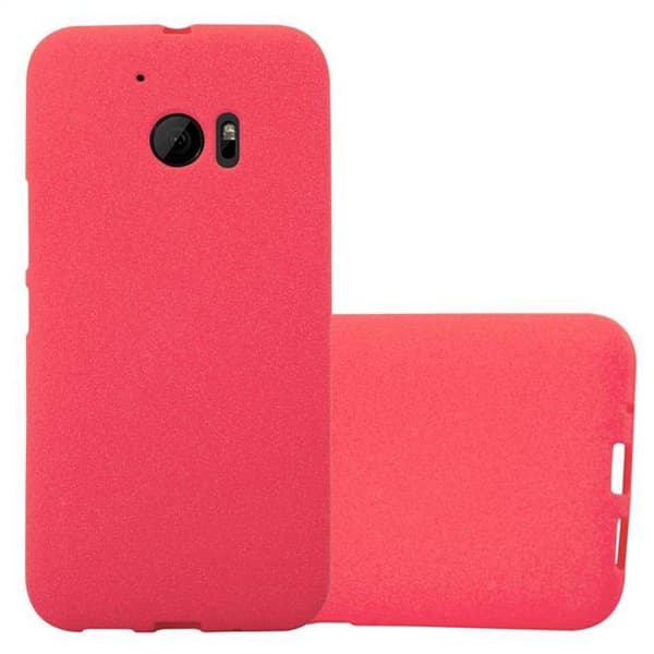 Skyddsskal för HTC ONE M10 FROST RÖD Silikon TPU Röd