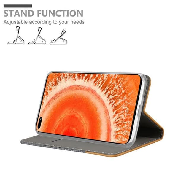Skyddsfodral för Honor View 30 i LJUST GRÅTT BRUNT Etui Case Skydd Grå
