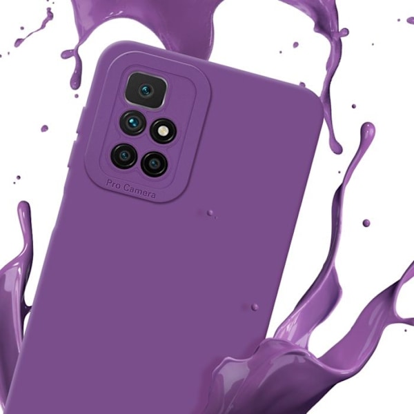 Coque för Xiaomi RedMi 10 i FLUID VIOLET MAT Häll Etui Case Cover i flexibel TPU-silikon Skydd Lila