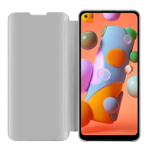 Coque - CADORABO - Galaxy A11 / M11 - Clear View - Silver - 360 graders skydd Pengar