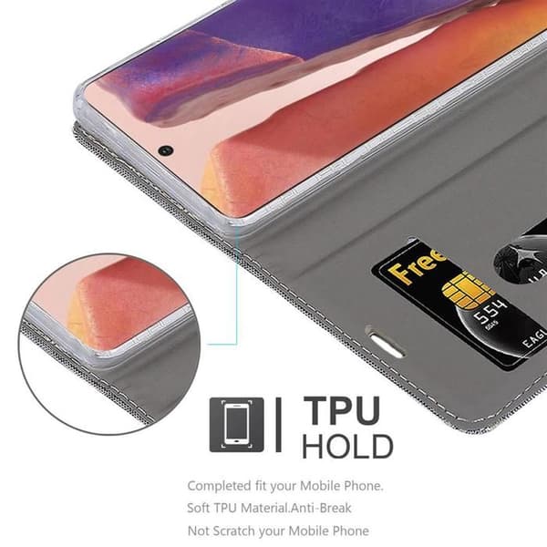 Skyddsfodral för Samsung Galaxy NOTE 20 i LJUST GRÅ BRUN Stötskyddande Etui Grå