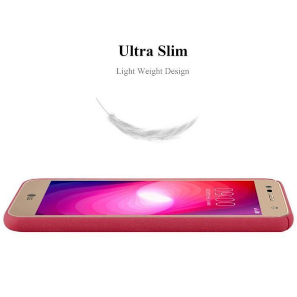Coque - CADORABO - LG X POWER 2 - FROSTY RÖD - Stötbeständighet - Elegant design FROSTIG RÖD