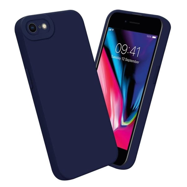 Skyddsfodral för iPhone 7 / 7S / 8 / SE 2020 i MÖRKBLA FLYTANDE Antichock Blå