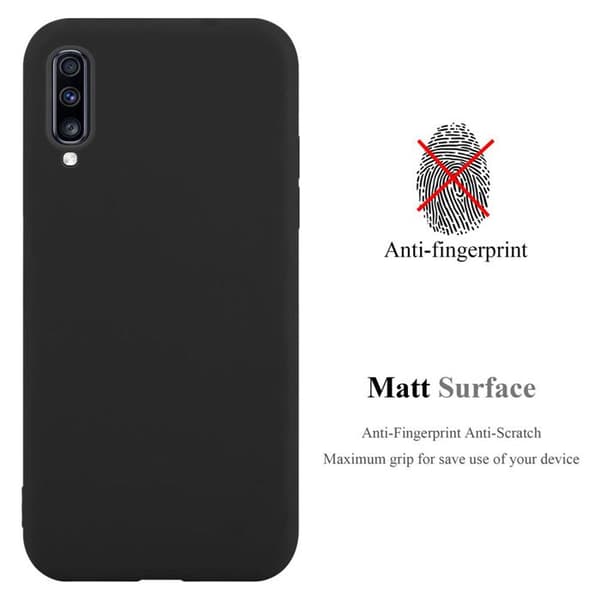 Skyddsfodral för Samsung Galaxy A70 / A70s CANDY SVART Stötskydd Silikon Svart