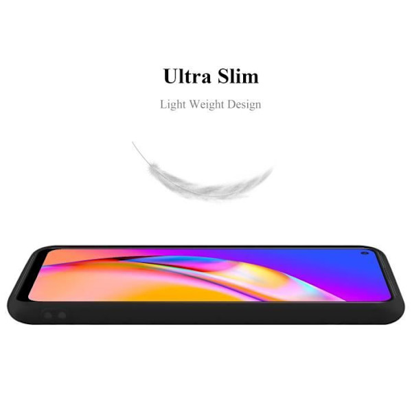 Coque - CADORABO - Oppo A94 5G - Silikon TPU - Stötskydd - Trendig Design Candy Black