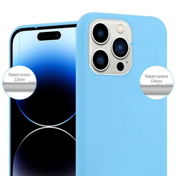 Skyddsfodral för iPhone 14 PRO CANDY BLÅ Stötabsorberande Silikon Blå