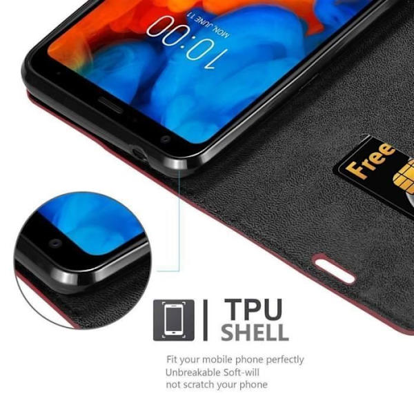Cadorabo Fodral till LG Q Stylus i APPLE RÖD