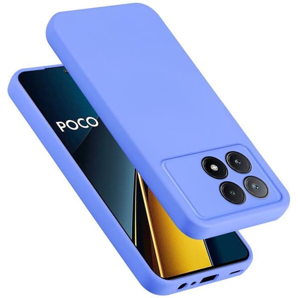 Skyddande stötsäker skal för Xiaomi Poco X6 Pro i LIQUID LIGHT PURPLE Violett