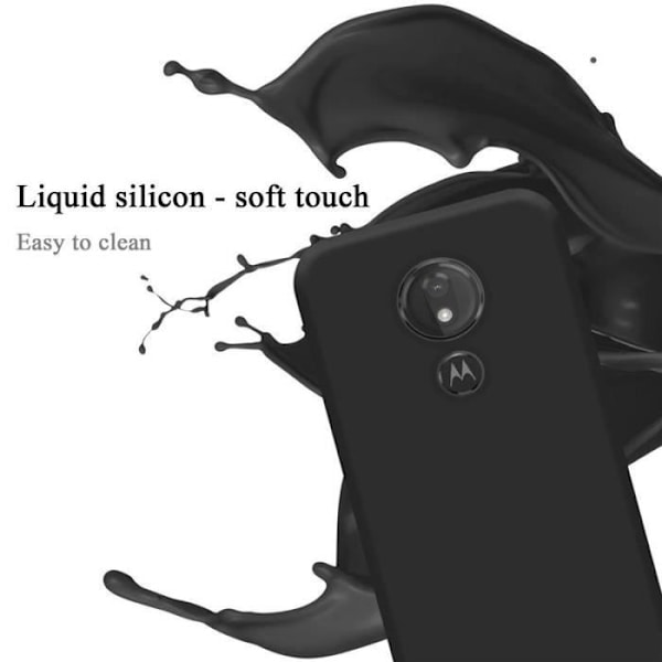 Cadorabo fodral till Motorola Moto G7 Power EU Edition - i svart - Flexibel TPU silikon Svart