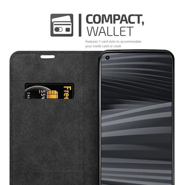Fodral för Realme GT 2 / GT Neo 2 Housse i MÖRKBRUN Etui Case Cover Skydd Plånbok Wallet kastanj