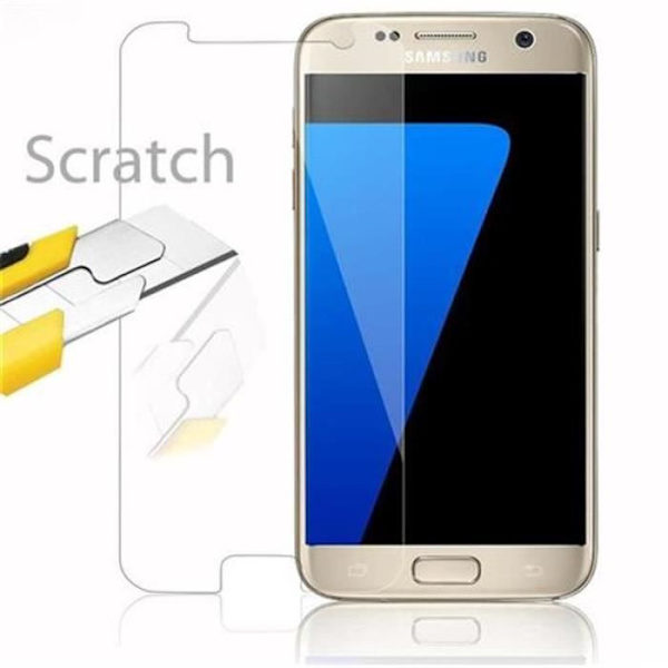Cadorabo skärmskydd för Samsung Galaxy S7 0,3 mm rundade hörn HÖG GENOMSYN härdat glas Transparent