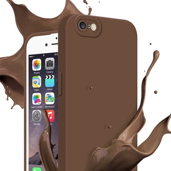 Skyddsfodral för iPhone 6 PLUS / 6S PLUS i FLUID BRUN Stötsäker Skyddsfodral brun