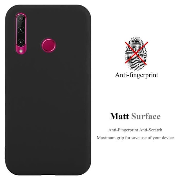 Coque - CADORABO - Honor 10i / 20i / 20 Lite / Huawei Enjoy 9S - Silikon TPU - Candy Noir - Stötskydd Candy Black