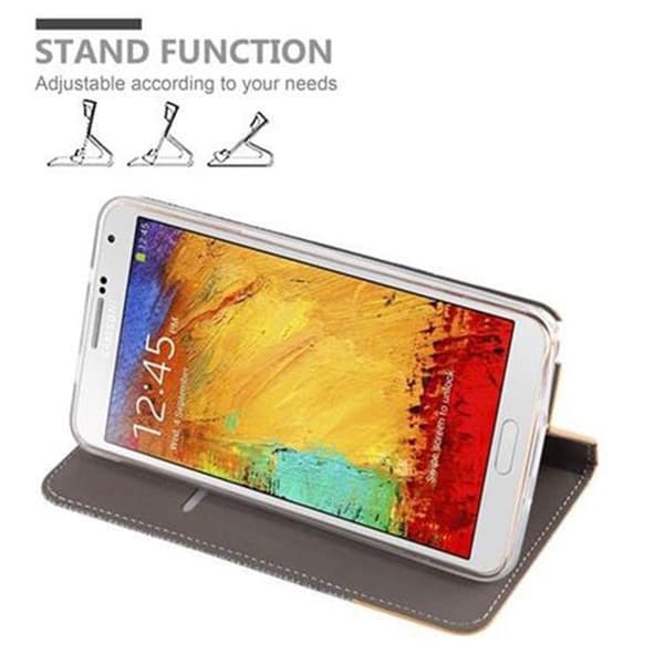 Skyddsfodral för Samsung Galaxy NOTE 3 i LJUST GRÅ BRUN Stötskyddande Etui Grå