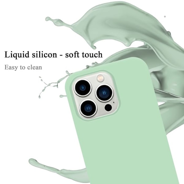 Fodral till Apple iPhone 14 PRO MAX Skal i LIQUID LIGHT GREEN Fodral Skal Skydd i silikon TPU mobiltelefon Grön