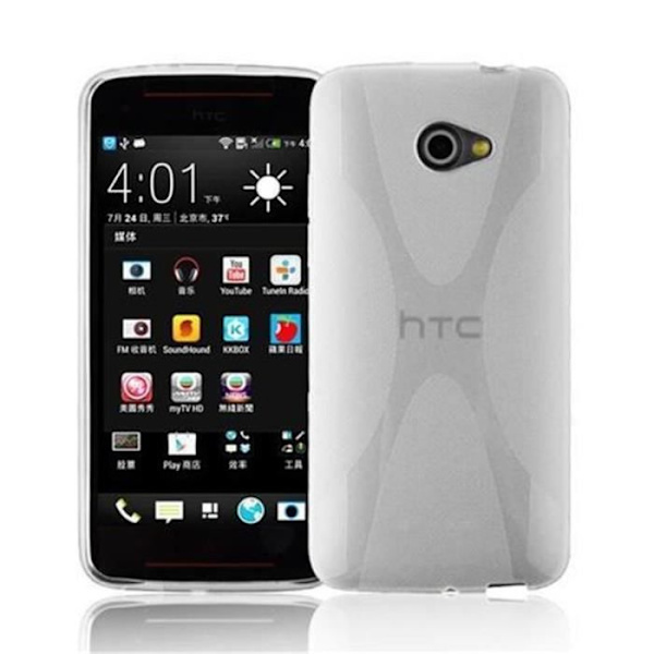 HTC BUTTERFLY S SEMI TRANSPARENT Fodral Cadorabo DESIGN Halvtransparent