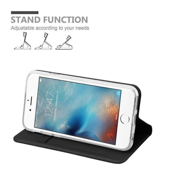 Cadorabo Fodral till Apple iPhone 6 PLUS - iPhone 6S PLUS i KLASSIG SVART