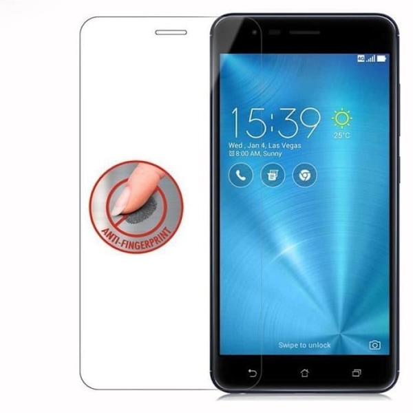 Härdat glas för Asus ZenFone MAX PLUS M1 - CADORABO - Vit - Skärmskydd - Anti-repor - Anti-fingeravtryck