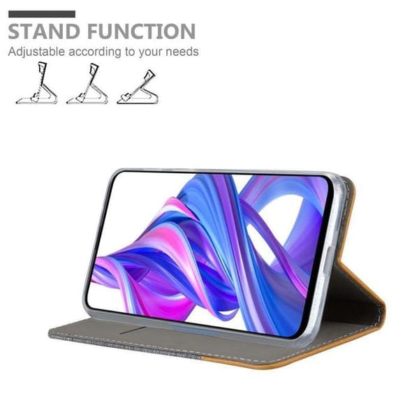 Skal för Honor 9X PRO i LJUST GRÅ BRUN Fodral Skydd antichock Grå
