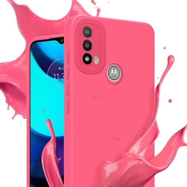 Skyddsfodral för Motorola MOTO E20 i FLUID RÖD Stötsäker Skyddsfodral Röd
