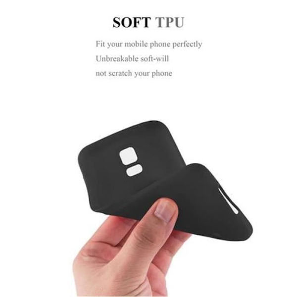 Fodral Samsung Galaxy S5 / S5 NEO FROST SVART Cadorabo FROST TPU Silikonskydd Fodral Skal Ultra Slim Fin Bumper