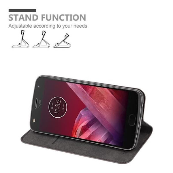 Cadorabo Fodral till Motorola MOTO Z2 PLAY i KAFFEBRUNT