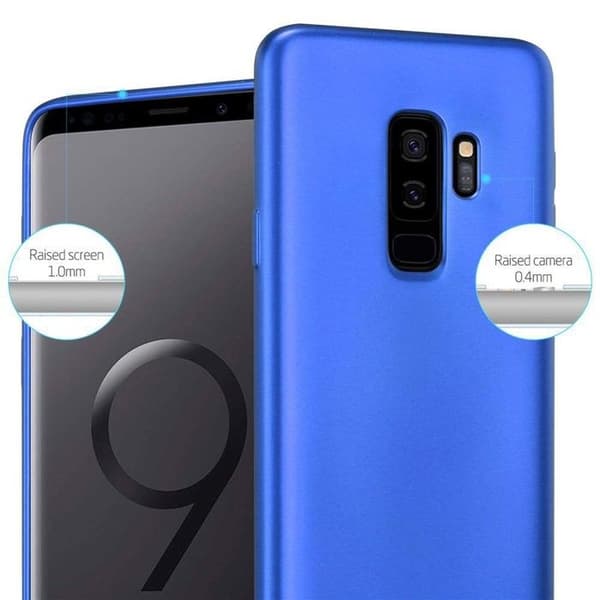 Skyddsfodral för Samsung Galaxy S9 PLUS Skyddsfodral i MATTE METALLBLÅ Design Blå