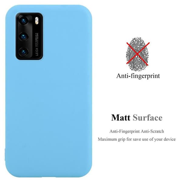 Skyddsfodral för Huawei P40 CANDY BLÅ Stötsäker Silikon Blå
