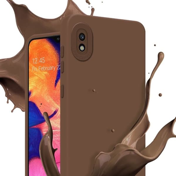 Skyddsfodral för Samsung Galaxy A10 i FLUID BRUN Stötsäker brun