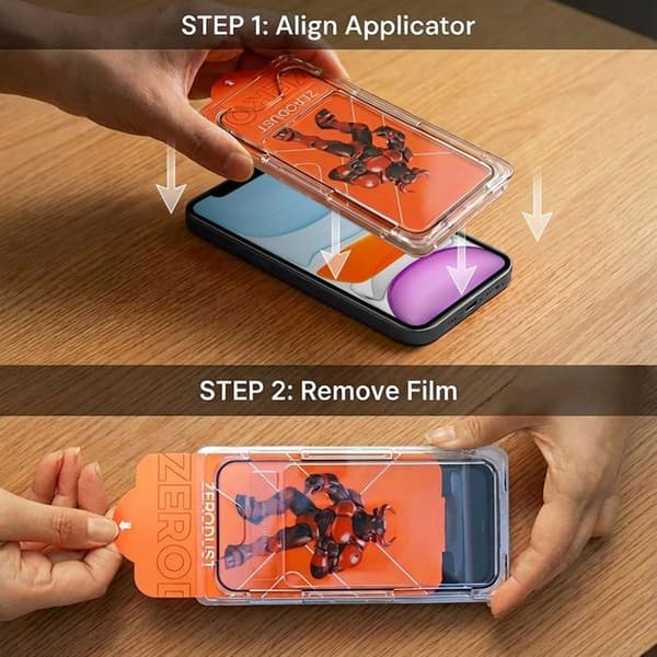 Härdat glas för iPhone 11 Skärmskydd Vit