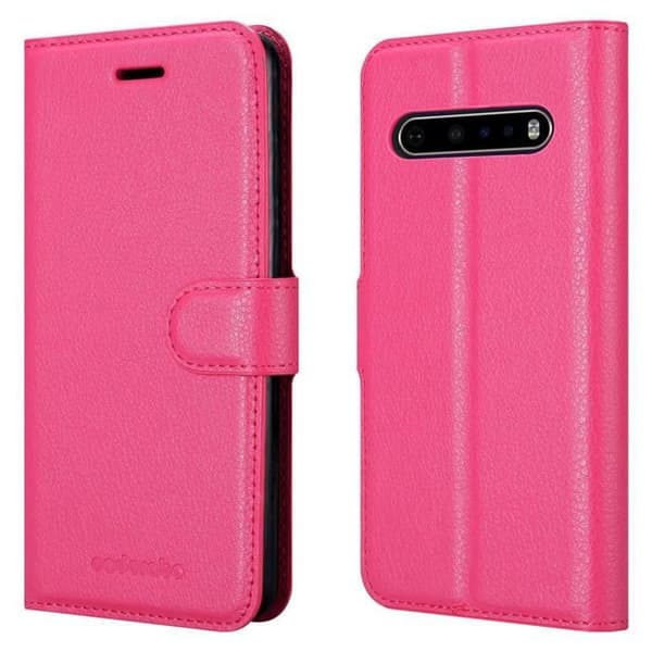 Etui för LG V60 ThinQ i SOCKERROSA Ros