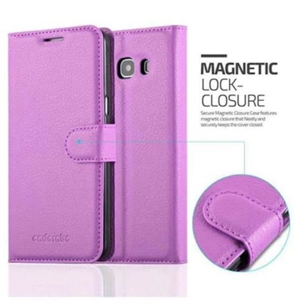 Coque - Cadorabo - Galaxy J5 2016 - Similicuir - Lila - Magnetiskt skydd Lila