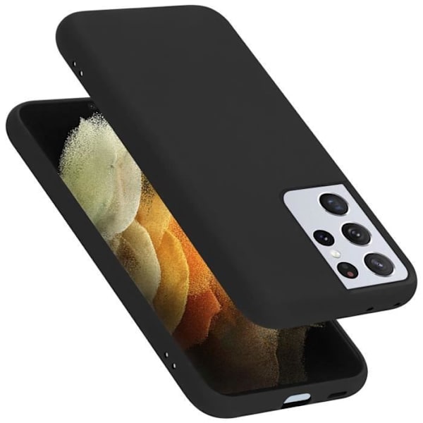 Coque - CADORABO - Samsung Galaxy S21 ULTRA - Silikon TPU - Stötskydd - Tunn och lätt design Svart
