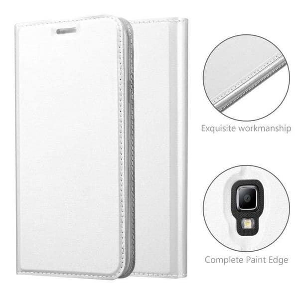 Flip-fodral för Samsung Galaxy S4 ACTIVE Fodral i KLASSISK SILVER Plånbok Stötsäker Grå