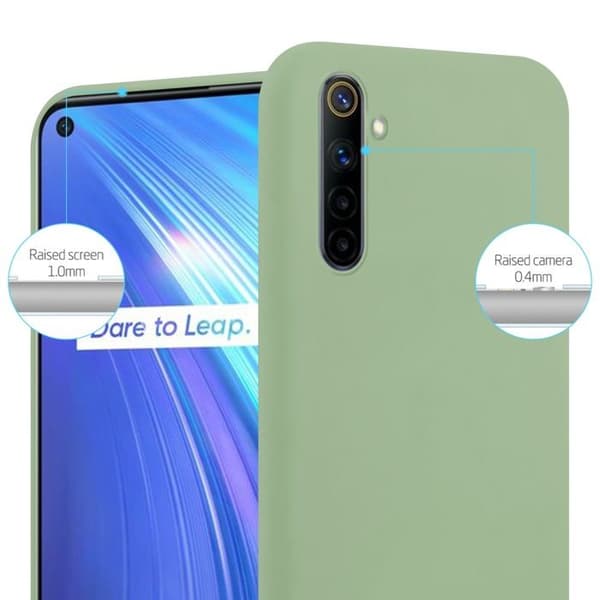 Skal för Realme 6 4G / 6s CANDY GRÖN PASTELL Stötskydd Silikon Grön