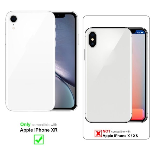 Skyddsfodral för Apple iPhone XR Frostad Röd Silicone TPU Etui Röd