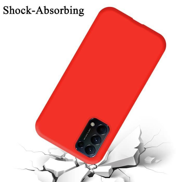 Coque - CADORABO - FIND X3 LITE - Silikon TPU - Röd - Stötskydd Röd