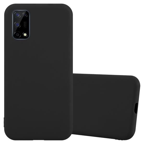 Skyddsfodral för Realme 7 5G CANDY SVART Stötsäker Silikon Svart