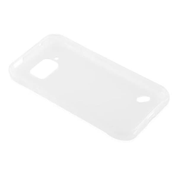 Transparent stötsäker silikonfodral för Samsung Galaxy S6 ACTIVE Vit
