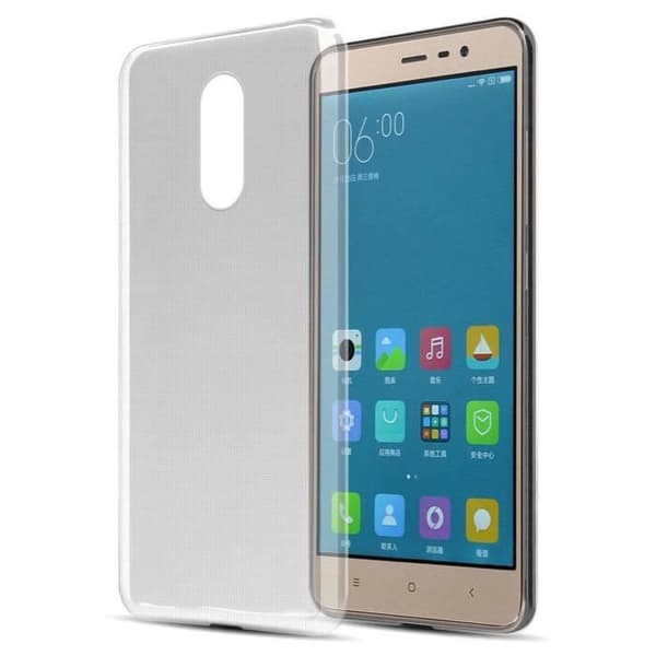 Skyddsfodral för Xiaomi Mi NOTE 3 Transparent Silikon Etui Case Cover Vit
